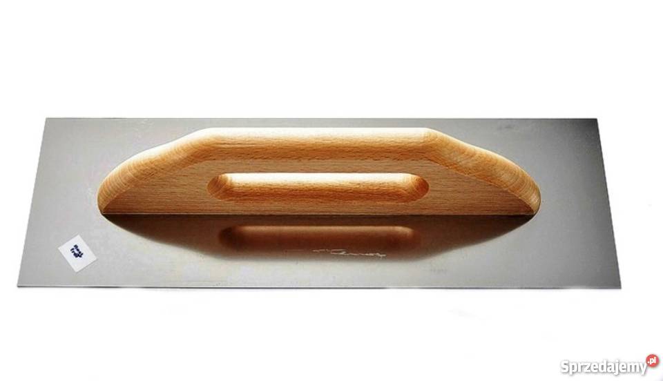 PACA NIERDZEWNA GŁADKA 380mm rączka drewniana Ręczne Myślenice