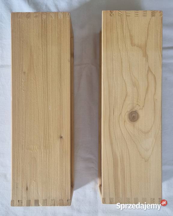 Drewniana skrzynkapudełko na alkohol 2 sztuki Warszawa