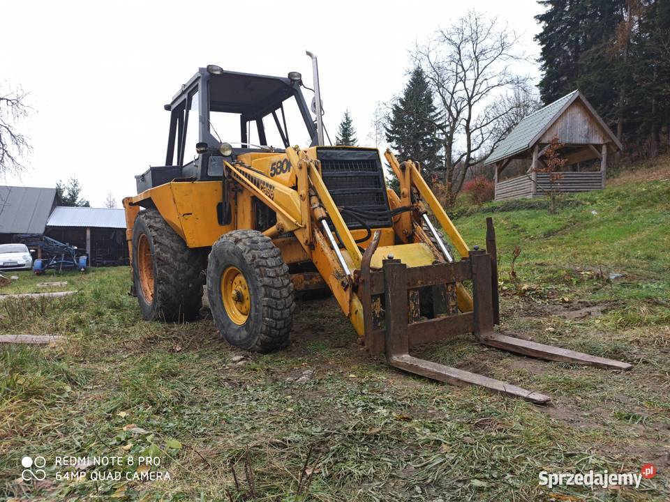 Case 580F ładowarka widły zamiana Twardorzeczka