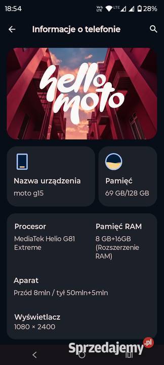 Motorola Moto g15 Żywiec