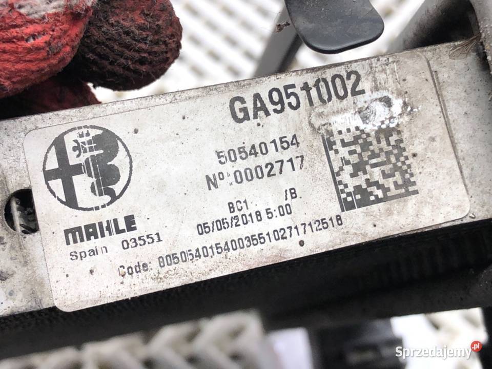 INTERCOOLER ALFA STELVIO 50540154 20 280