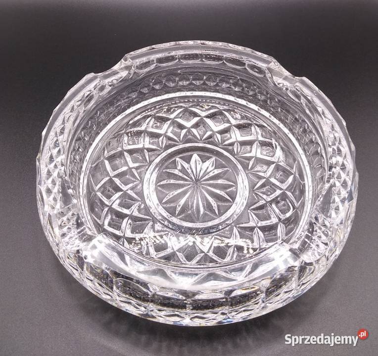 Kryształowa popielniczka kryształ PRL vintage pomorskie sprzedam