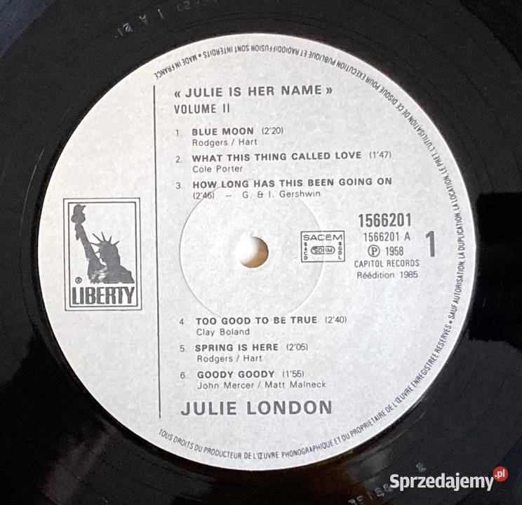Julie London Julie Is Her Name Volume II Szczecin