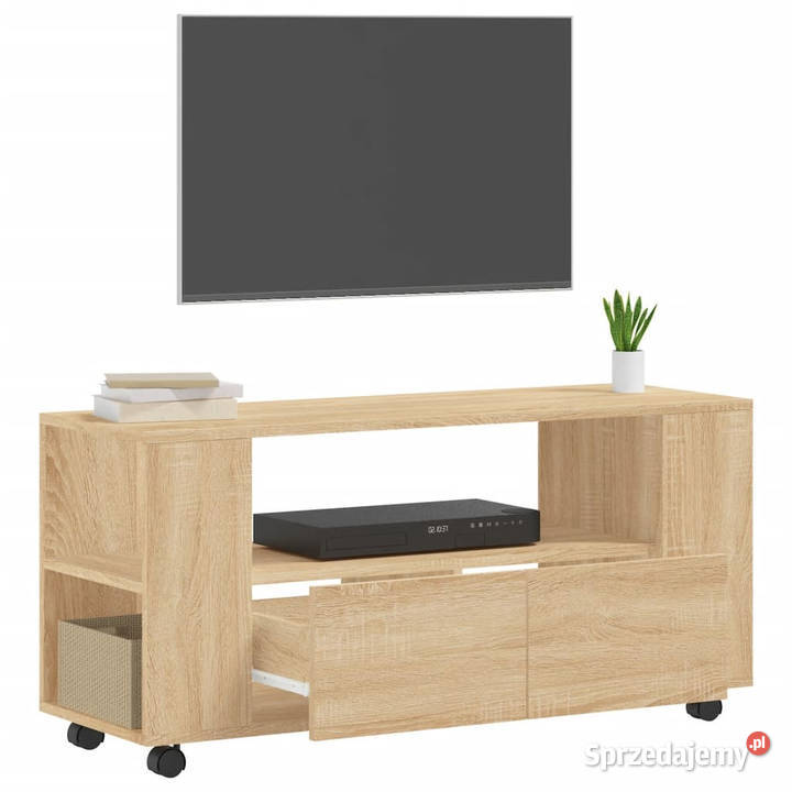 Szafka pod TV dąb sonoma 102x345x43 materiał mazowieckie Warszawa