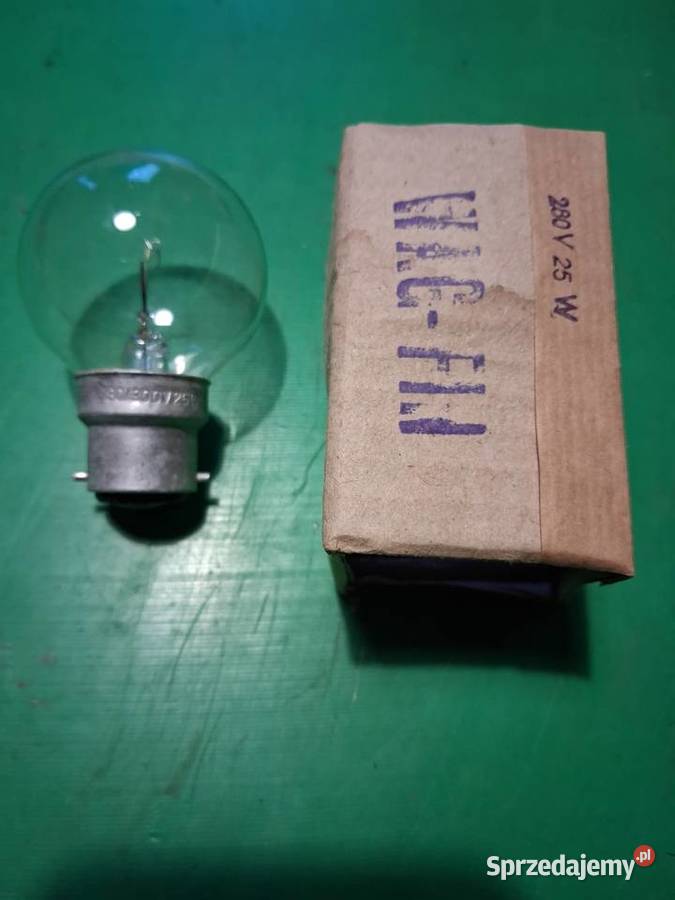 Zarowka trakcyjna kolejowa prl Poraj