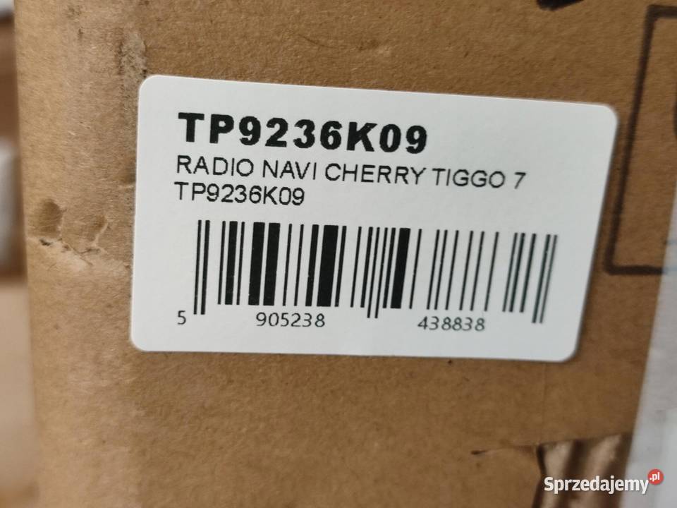 RADIO NAVI CHERY TIGGO 7 DR EVO F35 TP9236K09 osobowe lubelskie