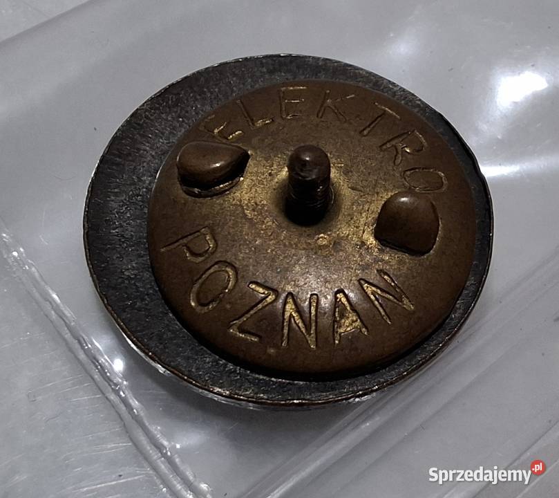 Odznaka Wojskowa sygnatura Elektro Poznań 19mm Kolekcje Czeladź
