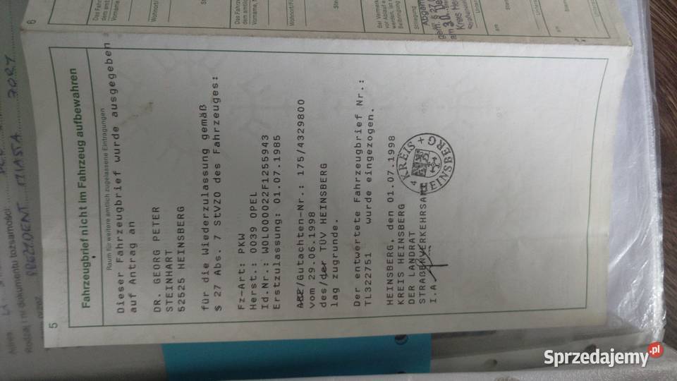 Opel MONZA 86 25 R6 sprzedam