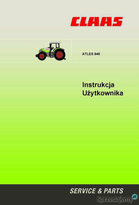 Instrukcja obsługi Claas Atles 946 926 936 Szamotuły