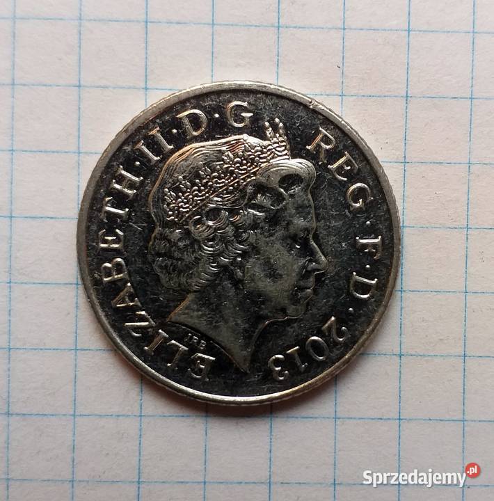 10 PENSÓW TEN PENCE 2013 WIELKA BRYTANIA Numizmatyka Piszczac