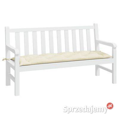 vidaXL Poduszka na ławkę ogrodową kremowa Warszawa