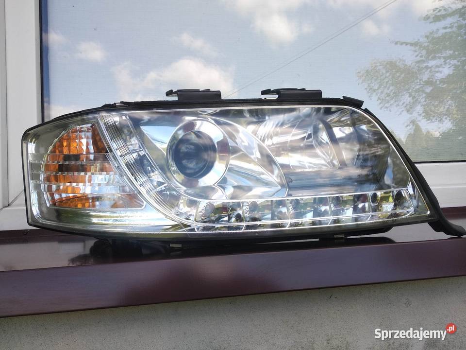 Audi A6 C5 LIFT lampy przednie reflektory prawa osobowe łódzkie Sieradz