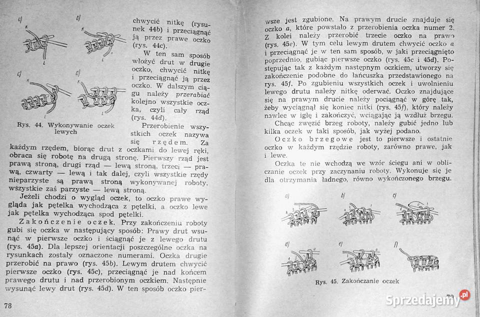 Zajęcia z szycia kroju i dziewiarstwa ręcznego Rok wydania 1963 lubelskie Chełm