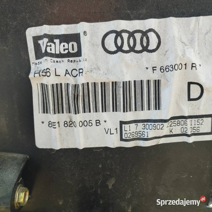 Komplet nagrzewnic audi a4b6 Serpelice