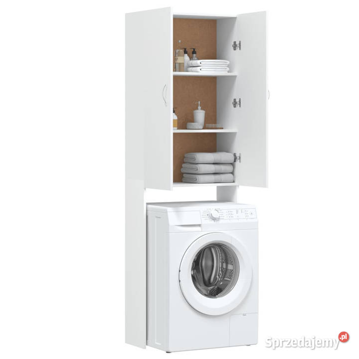Szafka na pralkę biała 64 x 255 x 190 WM808413 Warszawa