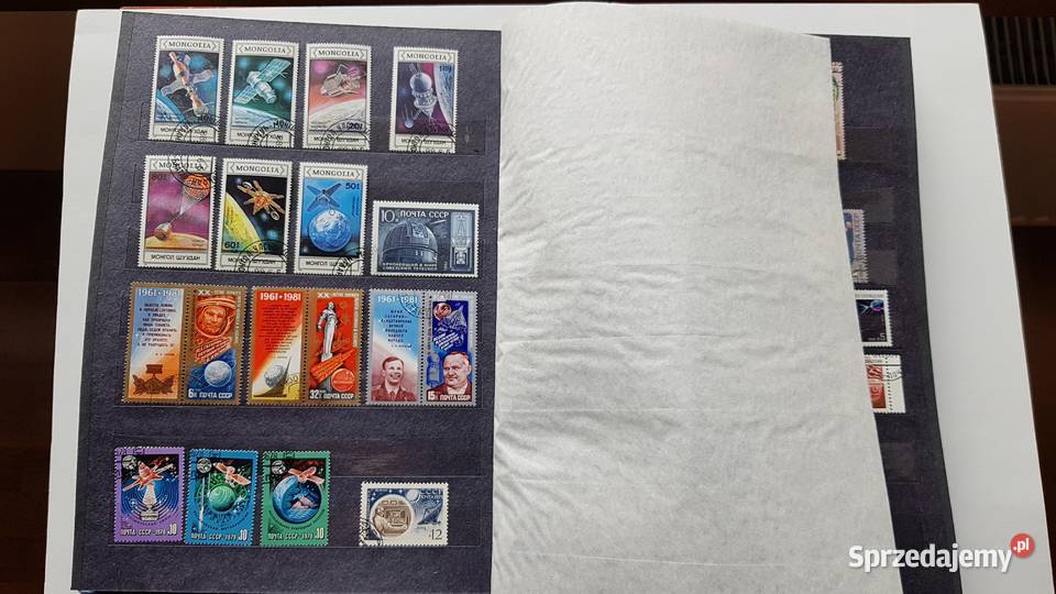 Zestaw 330 znaczków Kosmos rakiety astronauci sprzedam