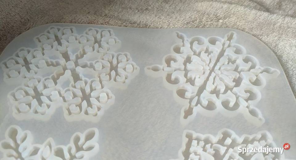 Duża forma silikonowa śnieżynki gwiazdki śnieg Pozostałe Tarnowskie Góry