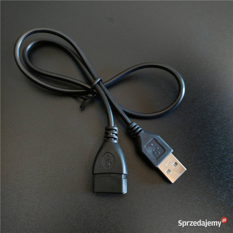 Przedłużacz USB 20 kabel długości 59 NOWY czarny Bydgoszcz