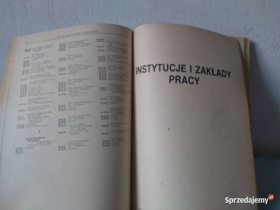 Spis telefonów 1983 woj warszawskiego Instytucje mazowieckie Warszawa sprzedam
