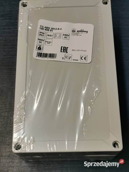 obudowa montażowa 202 x 122 x 75 ABS jasnoszary Wrocław sprzedam