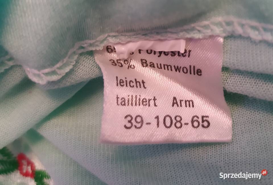 Koszula nocna damska HAFT zielona Hajnówka