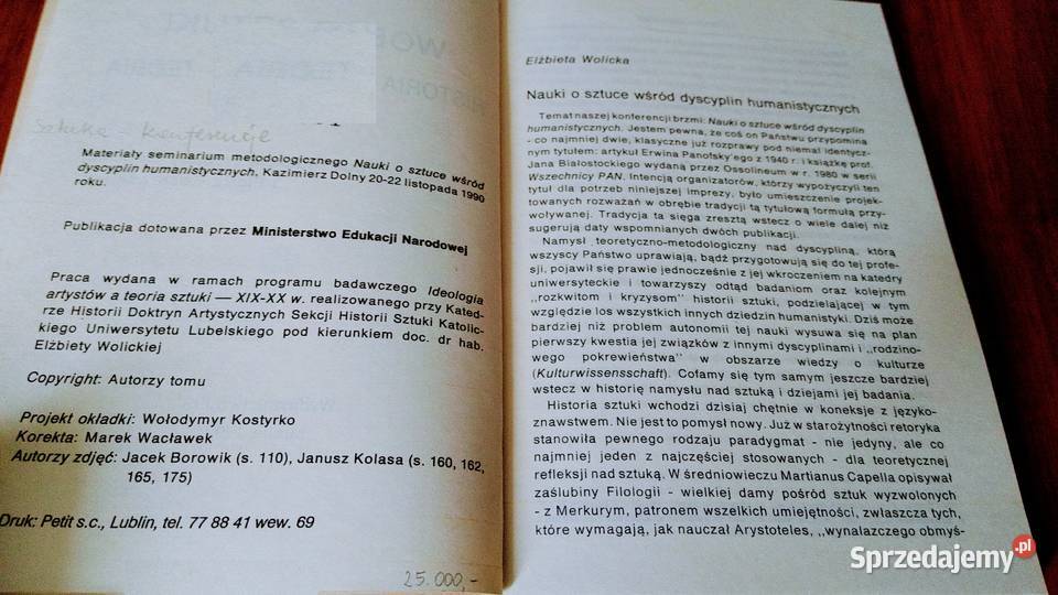 Wobec sztuki historia krytyka teoria Wolicka pomorskie Gdańsk