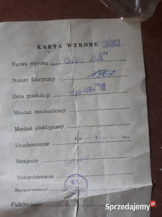 Wzmacniacz Forte201 Nowy prod 1989 Orneta sprzedam