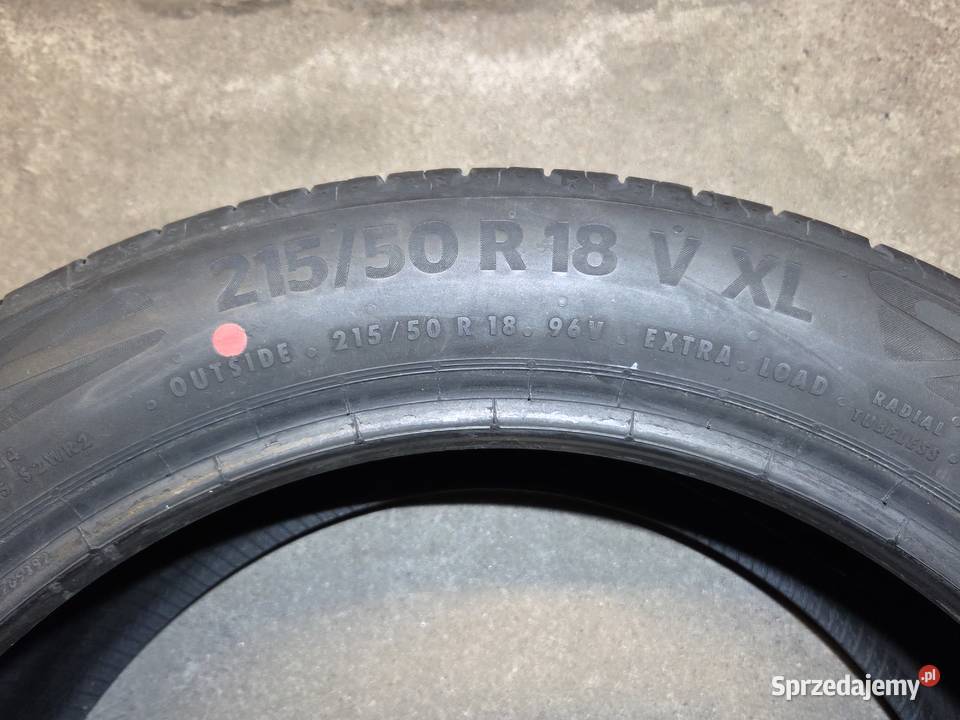 Komplet opon Continental EcoContact 6 21550R18V 215 Wrocław sprzedam