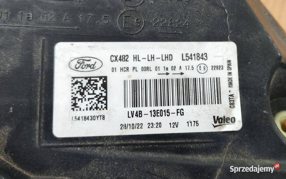 FORD KUGA MK3 FULL LED LAMPA LEWA PRZÓD Lampy przednie