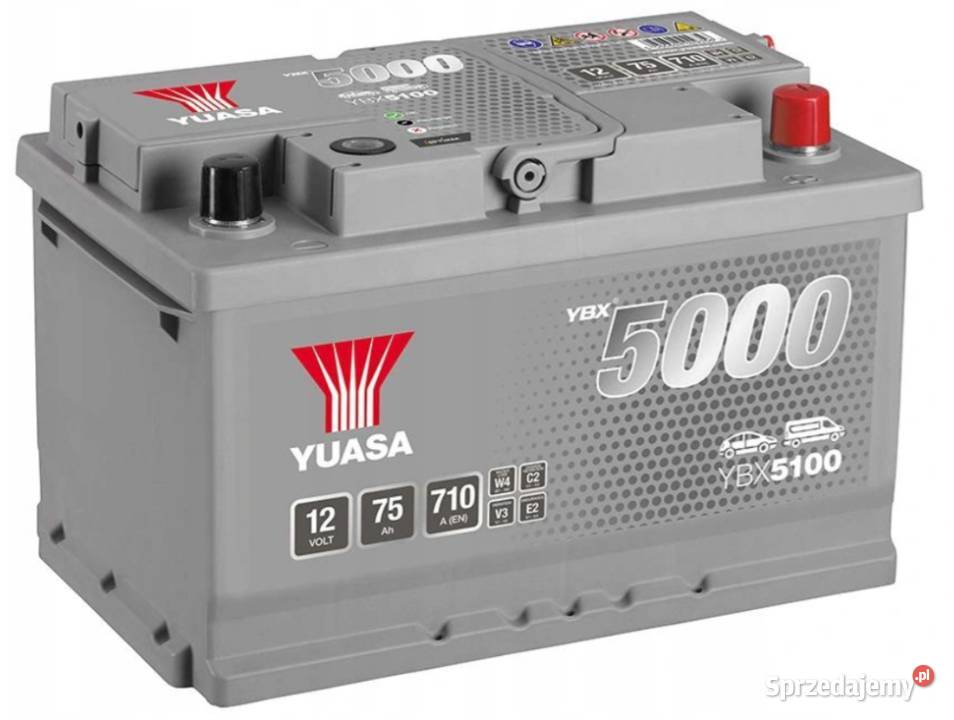 Akumulator 12V 75Ah 710A EN Yuasa Silver P Kościerzyna