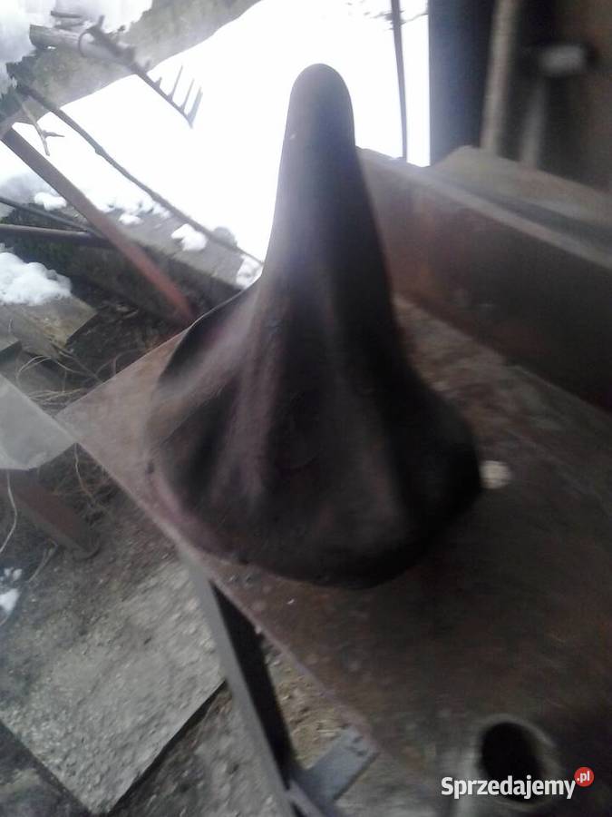 Siodełko polske polskiego roweru skórzane lata Tarnobrzeg