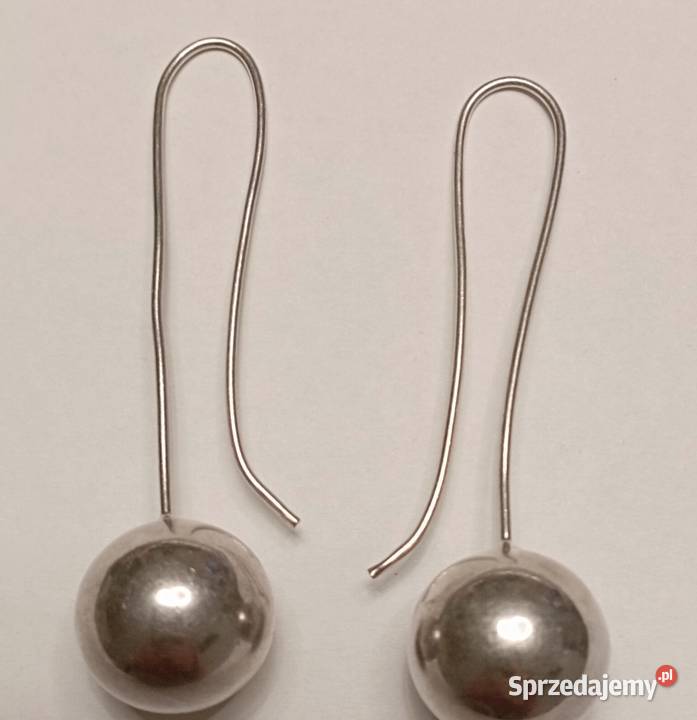 Kolczyki srebrne kule srebro Radom