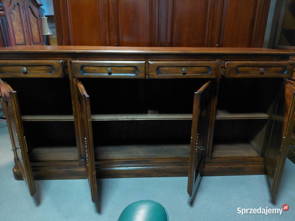 Stylowa komoda bufet lite drewno dębowe Meble Białystok sprzedam