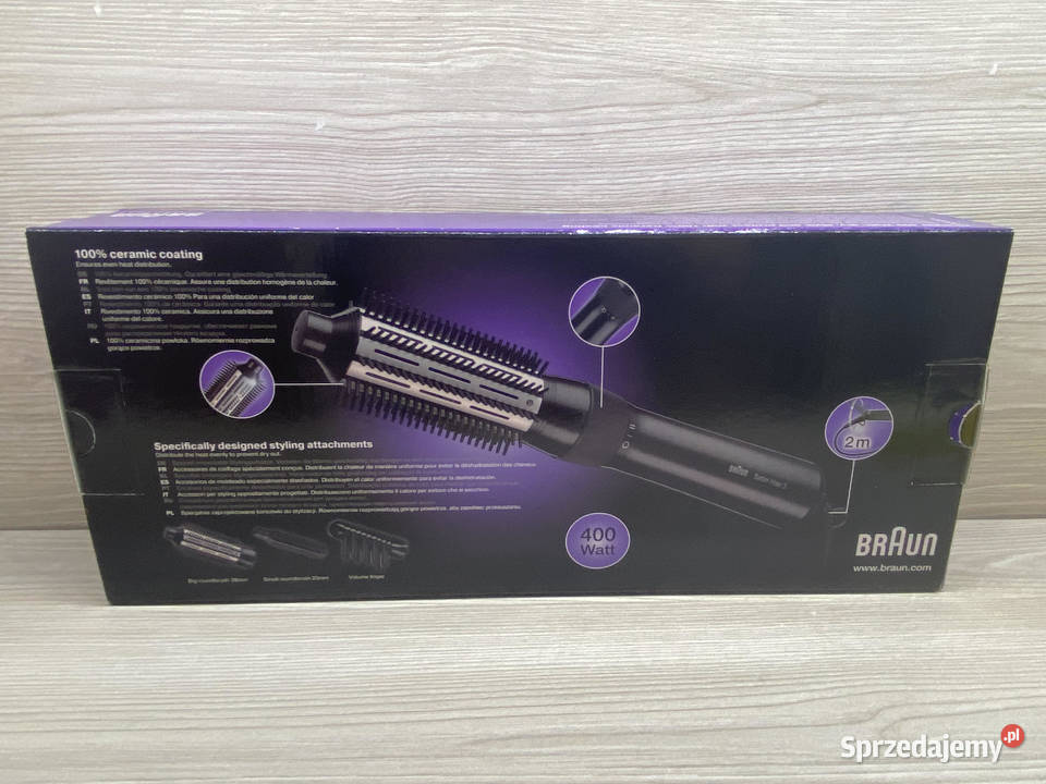 LOKÓWKOSUSZARKA BRAUN Satin Hair 3 AS330 400W Fryzjerstwo i kosmetyka Tczew