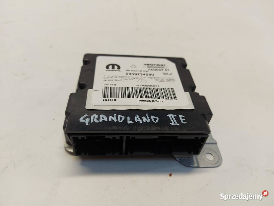 OPEL Grandland II 2024 Moduł sterownik Airbag osobowe Motoryzacja