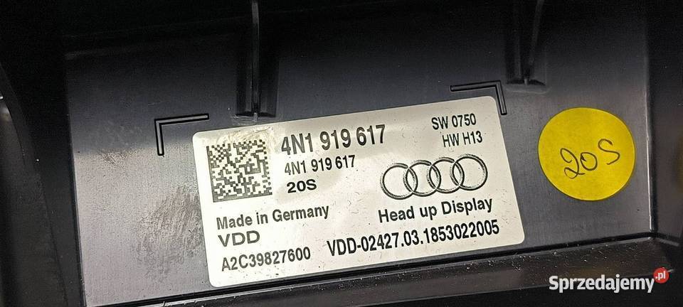 HEAD UP AUDI A8 L D5 4N 4N1919617A Pozostałe Lipno