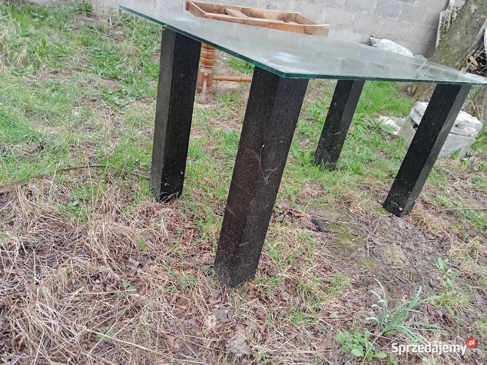 Stół szklany uniwersalny ogrodowy pokój salon Czernikówko