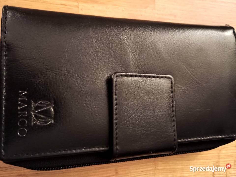 Skórzany portfel damski czarny Bytom Odrzański