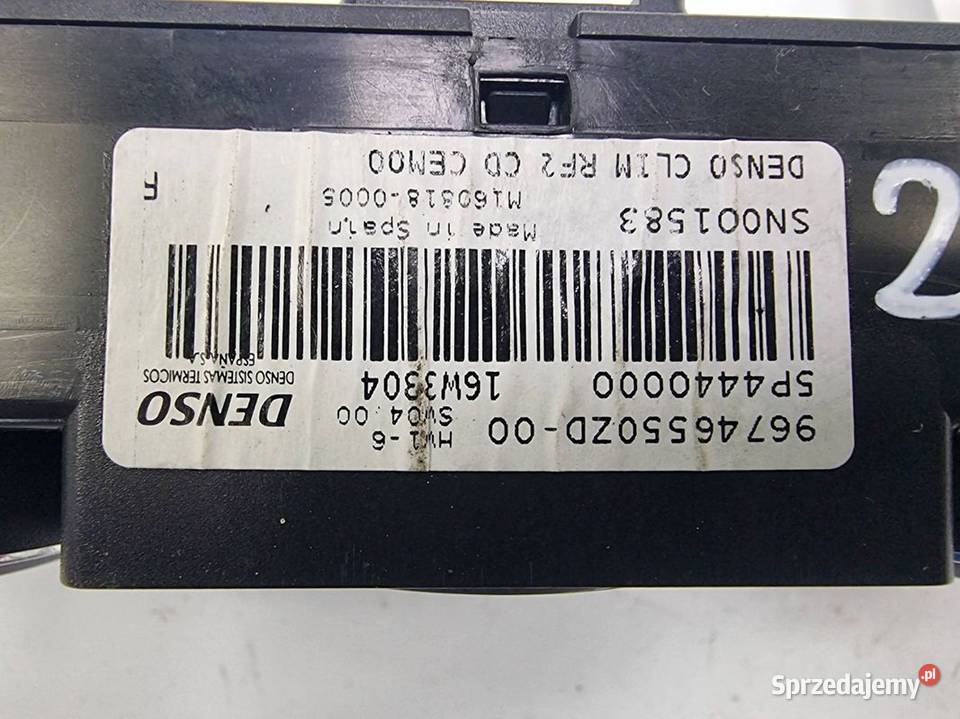 PANEL KLIMATYZACJI CITROEN C ELYSEE 96746550ZD Lipno sprzedam