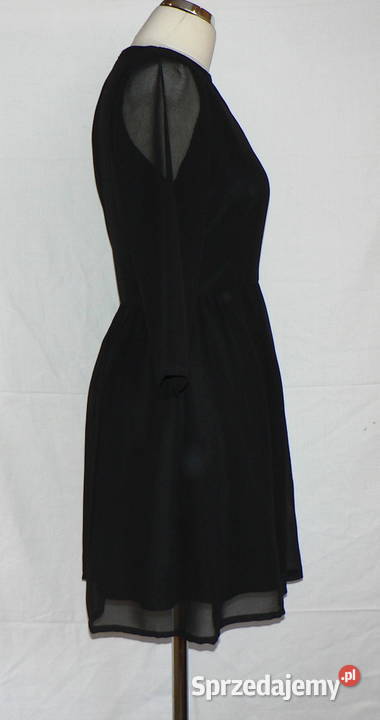 BOOHOOczarna sukienka z koronką 40 Łódź