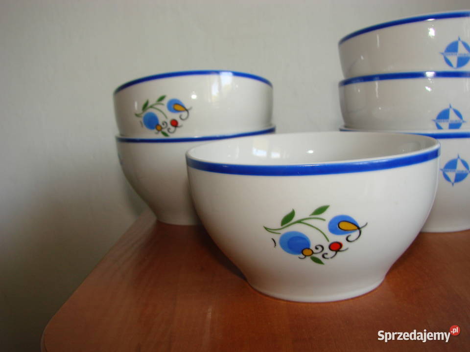 Lubiana wzór kaszubski miseczka PRL pomorskie Pruszcz Gdański