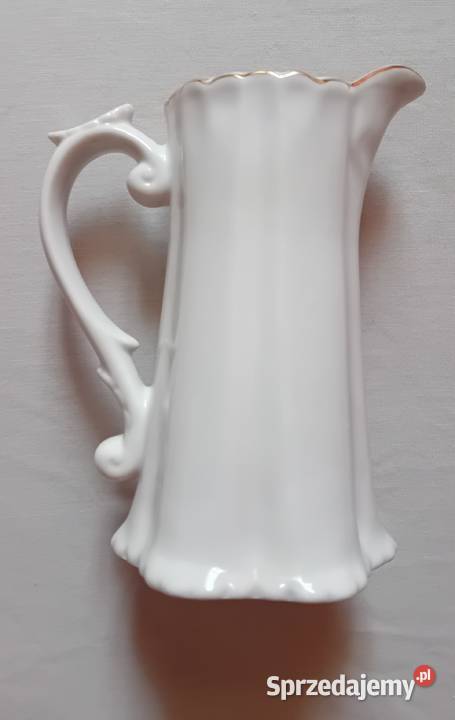 Secesyjny mlecznik porcelana śląska przełom XIX Koźminek