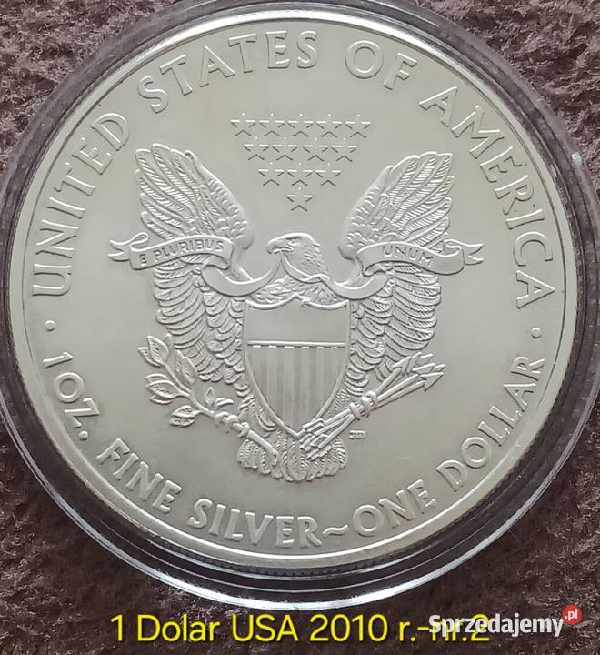 1 Dolar USA 2010 r OZ srebra trojańska 9999 Numizmatyka Konin