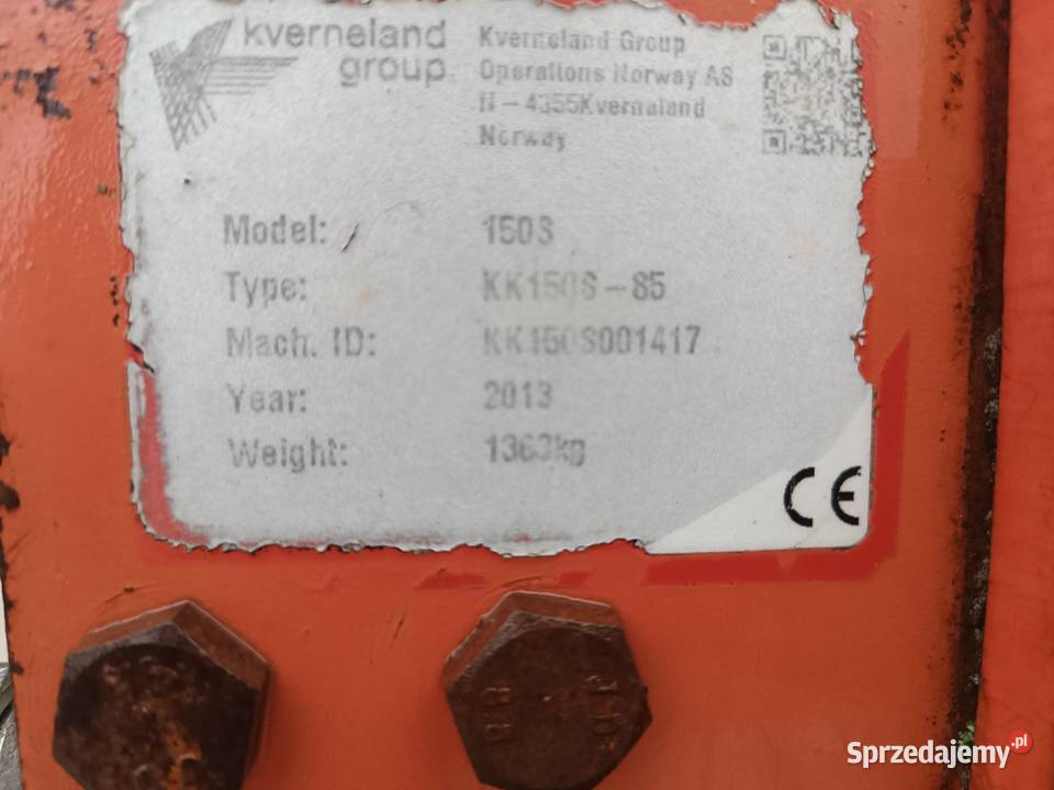 Pług Kverneland 150S 2013
