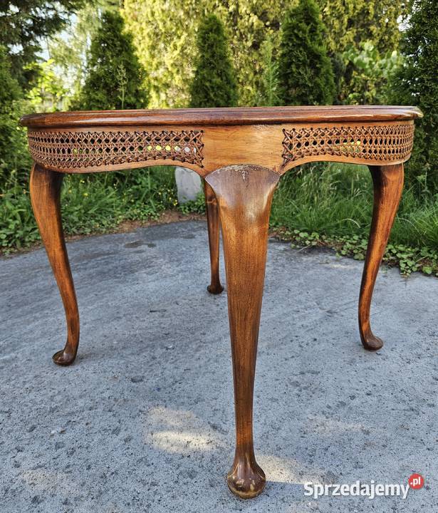 Stół 4 fotele komplet mebli w stylu chippendale Meble Szczecin