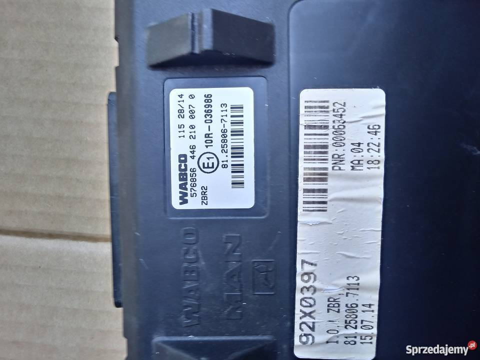 MAN TGX komputer sterownik ZBR2 81258067113 Układ elektryczny Staszów