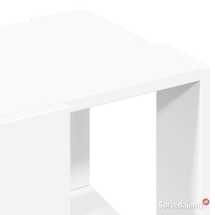 Stolik kawowy biały 32x32x30 materiał