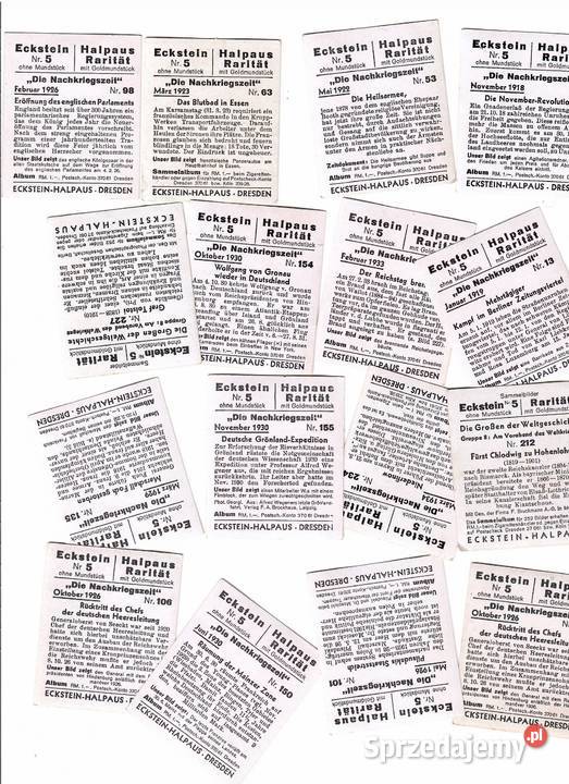 Niemieckie karty tytoniowe papierosowe 38 sztuk Kolekcje dolnośląskie Wrocław sprzedam