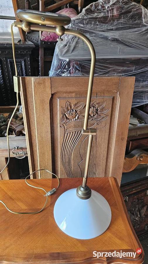 Lampa ścienna vintage regulowany kinkiet mosiądz Meble