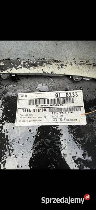 Vw touran lift zderzak przedni